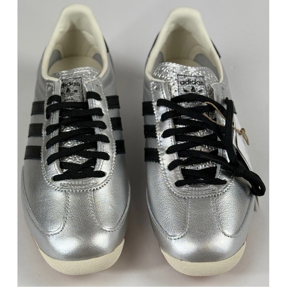 Adidas NWB SL 72 OG Unisex Sneakers Silver Metallic with Black, 8 Women / 7 Men - Picture 2 of 11